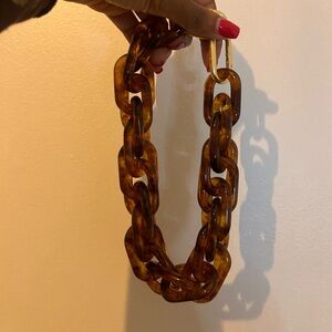 Clare V resin strap - Tortoise